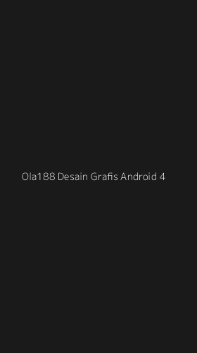 Tampilan Antarmuka Aplikasi Ola188 Desain Grafis Android - 4