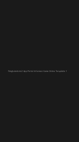 Tampilan Antarmuka Aplikasi Pangkalantoto2 App Portal Informasi Game Online Terupdate - 1