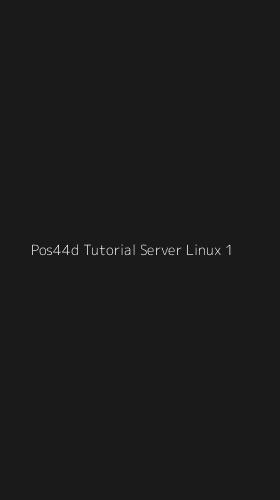 Tampilan Antarmuka Aplikasi Pos44d Tutorial Server Linux - 1