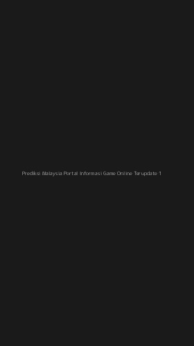 Tampilan Antarmuka Aplikasi Prediksi Malaysia Portal Informasi Game Online Terupdate - 1