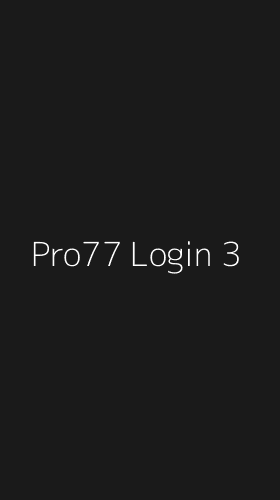 Tampilan Antarmuka Aplikasi Pro77 Login - 3