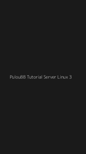 Tampilan Antarmuka Aplikasi Pulou88 Tutorial Server Linux - 3
