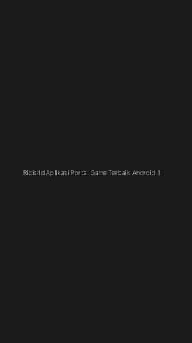 Tampilan Antarmuka Aplikasi Ricis4d Aplikasi Portal Game Terbaik Android - 1
