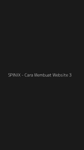 Tampilan Antarmuka Aplikasi SPINIX - Cara Membuat Website - 3