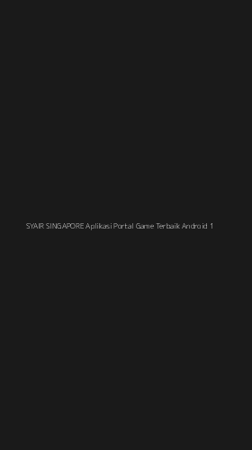 Tampilan Antarmuka Aplikasi Syair Singapore Aplikasi Portal Game Terbaik Android - 1