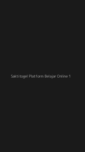 Tampilan Antarmuka Aplikasi Saktitogel Platform Belajar Online - 1