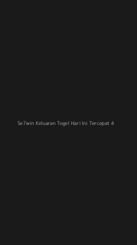 Tampilan Antarmuka Aplikasi Se7win Keluaran Togel Hari Ini Tercepat - 4