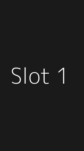Tampilan Antarmuka Aplikasi Slot - 1