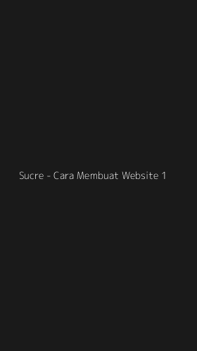 Tampilan Antarmuka Aplikasi Sucre - Cara Membuat Website - 1