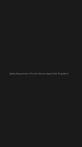 Tampilan Antarmuka Aplikasi Sydney Keluaran Hari Ini Portal Informasi Game Online Terupdate - 2