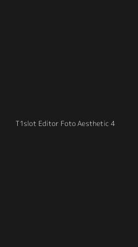 Tampilan Antarmuka Aplikasi T1slot Editor Foto Aesthetic - 4