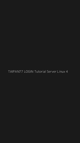 Tampilan Antarmuka Aplikasi Taipan77 Login Tutorial Server Linux - 4