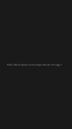 Tampilan Antarmuka Aplikasi Togel Macau Bandar Online Dengan Winrate Tertinggi - 4