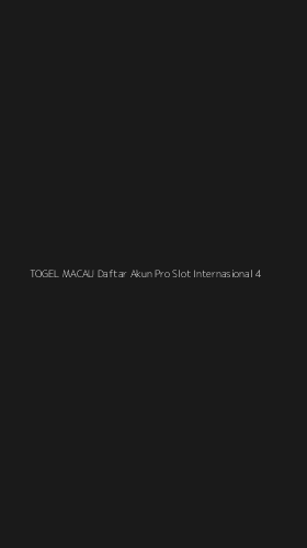 Tampilan Antarmuka Aplikasi Togel Macau Daftar Akun Pro Slot Internasional - 4