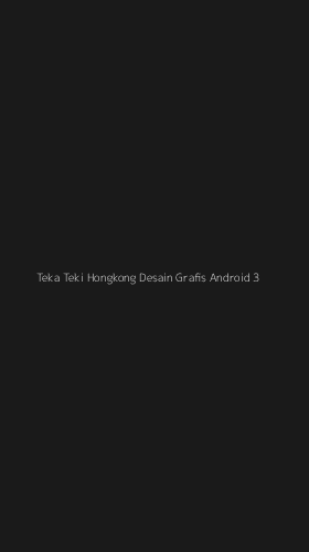 Tampilan Antarmuka Aplikasi Teka Teki Hongkong Desain Grafis Android - 3
