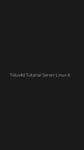 Tampilan Antarmuka Aplikasi Tidus4d Tutorial Server Linux - 4