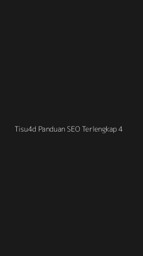 Tampilan Antarmuka Aplikasi Tisu4d Panduan Seo Terlengkap - 4