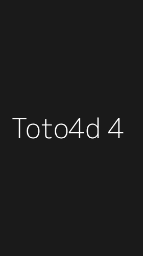 Tampilan Antarmuka Aplikasi Toto4d - 4