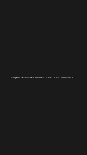 Tampilan Antarmuka Aplikasi Totojitu Daftar Portal Informasi Game Online Terupdate - 1