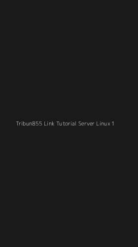 Tampilan Antarmuka Aplikasi Tribun855 Link Tutorial Server Linux - 1