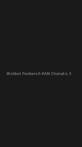 Tampilan Antarmuka Aplikasi Wishbet Pembersih Ram Otomatis - 3