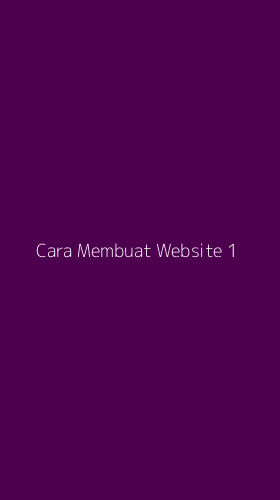 Tampilan Antarmuka Aplikasi Cara Membuat Website - 1