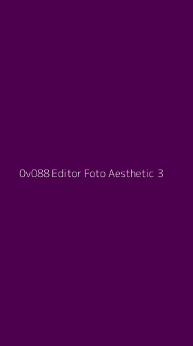 Tampilan Antarmuka Aplikasi 0v088 Editor Foto Aesthetic - 3