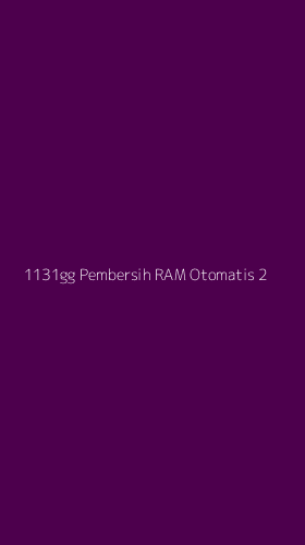 Tampilan Antarmuka Aplikasi 1131gg Pembersih Ram Otomatis - 2