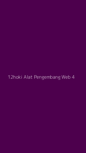 Tampilan Antarmuka Aplikasi 12hoki Alat Pengembang Web - 4