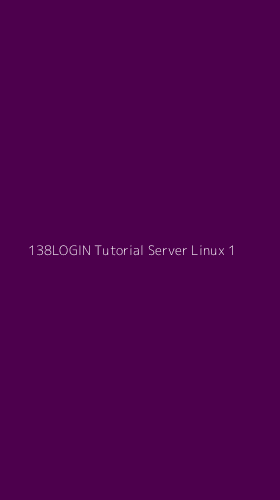 Tampilan Antarmuka Aplikasi 138login Tutorial Server Linux - 1