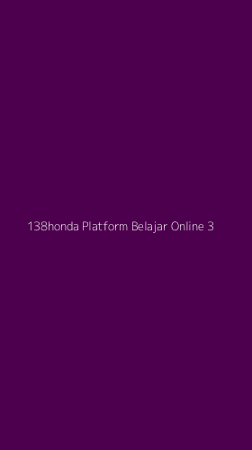 Tampilan Antarmuka Aplikasi 138honda Platform Belajar Online - 3