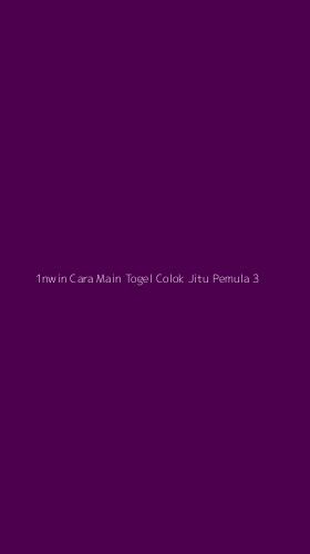 Tampilan Antarmuka Aplikasi 1nwin Cara Main Togel Colok Jitu Pemula - 3