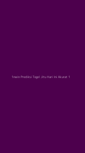 Tampilan Antarmuka Aplikasi 1nwin Prediksi Togel Jitu Hari Ini Akurat - 1