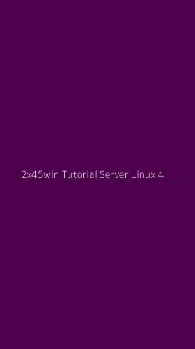Tampilan Antarmuka Aplikasi 2x45win Tutorial Server Linux - 4