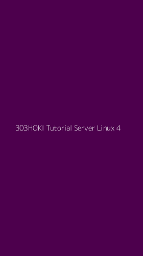 Tampilan Antarmuka Aplikasi 303hoki Tutorial Server Linux - 4