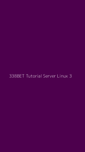 Tampilan Antarmuka Aplikasi 338bet Tutorial Server Linux - 3