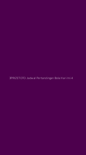 Tampilan Antarmuka Aplikasi 3prizetoto Jadwal Pertandingan Bola Hari Ini - 4
