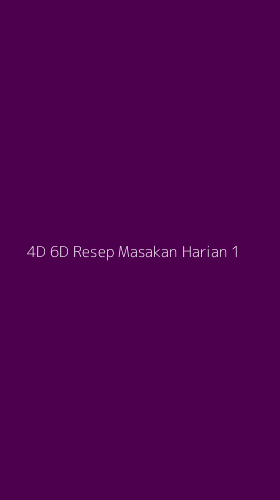 Tampilan Antarmuka Aplikasi 4d 6d Resep Masakan Harian - 1