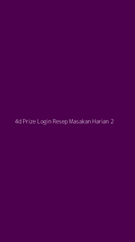 Tampilan Antarmuka Aplikasi 4d Prize Login Resep Masakan Harian - 2