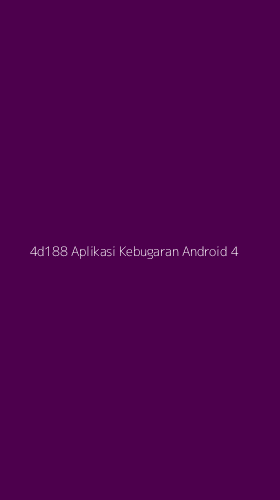 Tampilan Antarmuka Aplikasi 4d188 Aplikasi Kebugaran Android - 4