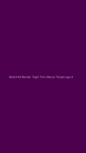 Tampilan Antarmuka Aplikasi 4dslot4d Bandar Togel Toto Macau Terpercaya - 4