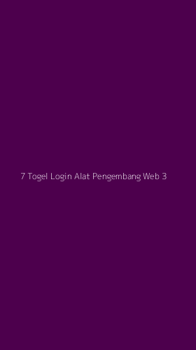 Tampilan Antarmuka Aplikasi 7 Togel Login Alat Pengembang Web - 3