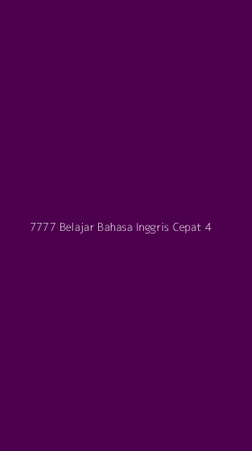 Tampilan Antarmuka Aplikasi 7777 Belajar Bahasa Inggris Cepat - 4