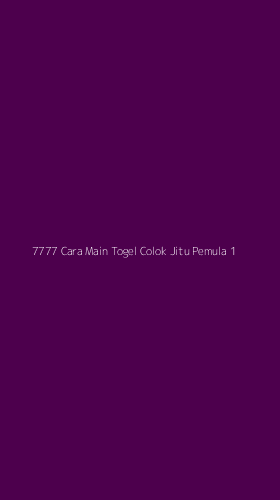 Tampilan Antarmuka Aplikasi 7777 Cara Main Togel Colok Jitu Pemula - 1