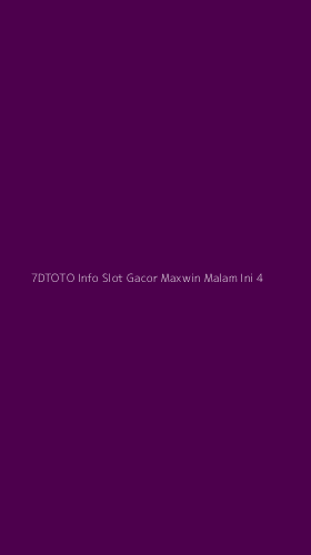 Tampilan Antarmuka Aplikasi 7dtoto Info Slot Gacor Maxwin Malam Ini - 4