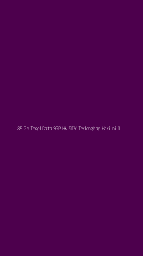 Tampilan Antarmuka Aplikasi 85 2d Togel Data Sgp Hk Sdy Terlengkap Hari Ini - 1