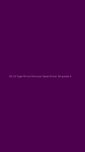 Tampilan Antarmuka Aplikasi 85 2d Togel Portal Informasi Game Online Terupdate - 4