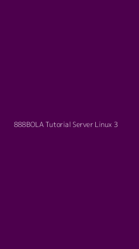 Tampilan Antarmuka Aplikasi 888bola Tutorial Server Linux - 3