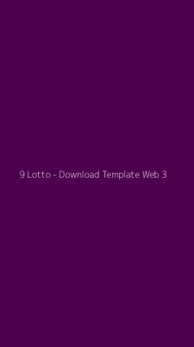 Tampilan Antarmuka Aplikasi 9 Lotto - Download Template Web - 3