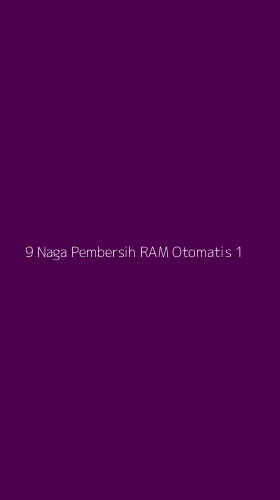 Tampilan Antarmuka Aplikasi 9 Naga Pembersih Ram Otomatis - 1
